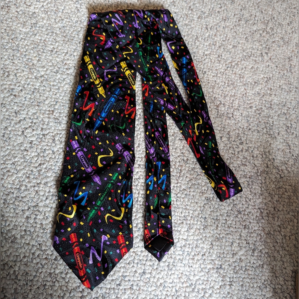Vintage Crayola Silk Necktie